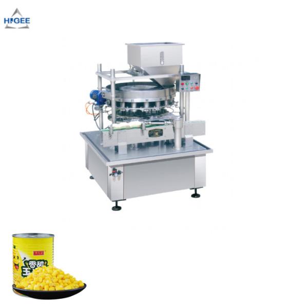 Automatic canned corn kernels filling sealing machine metal tin can corn canning
