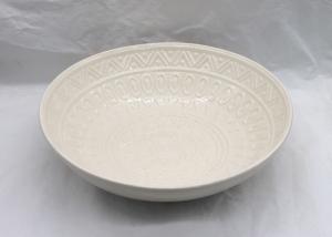 Quality White Ceramic Serving Platters , Porcelain Dinner Plates For Restaurant / Home wholesale