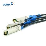 100G DAC Direct Attach Cable QSFP28 / 4SFP Copper Twinax Cable 1M Black