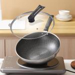 New Product Multifunction Flat Bottom Kitchen Cooking Ware Stainless Steel Non