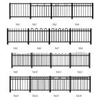 Customized Black Zinc Steel Metal Garrison Fence Panels Maintenance Free