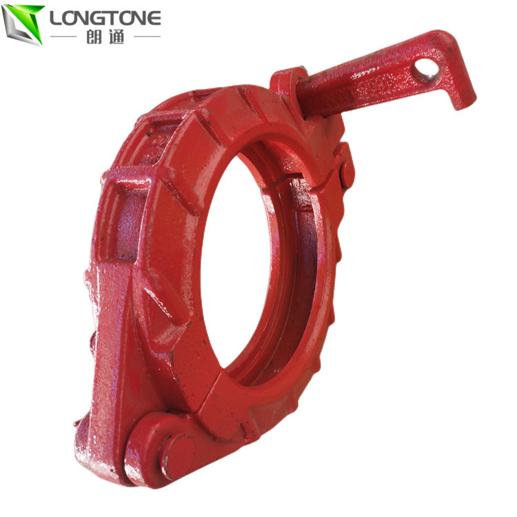 Customized Concrete Mixer Parts , 5.5 Inch Bolt Pipe Fitting Clamp