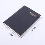 Customized A5 Wood-free Paper PU Resin Cover Leather Journal Notebook Set With
