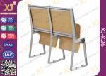 Wooden Material Attached School Desk And Chair Floor Mounted