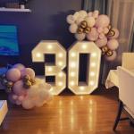 Decoration Light Up Marquee Letters in Customized Color for Party Birthday Love