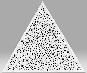 Quality 1mm Triangular Metal Ceiling Tiles Perforated Aluminium ISO9001 wholesale
