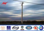 55m ISO Standard Monopole Telecom Tower With Cable Accessories