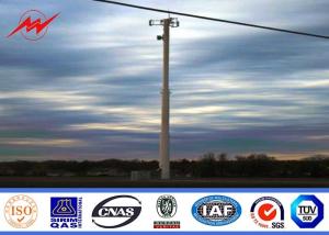 Quality 55m ISO Standard Monopole Telecom Tower With Cable Accessories wholesale