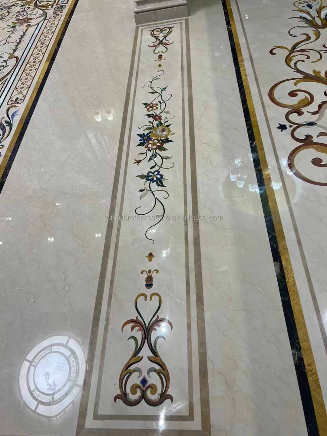 Calcite Marble Polished Bianco Botticino for High End Shanna Beige Wall Panel Design