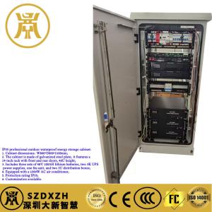 Quality IP55 Professional Outdoor Waterproof Energy Storage Cabinet Galvanized Steel Plate 19-inch Rack wholesale