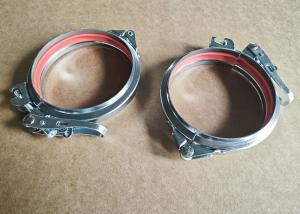 Quality 120mm 125mm Round Duct Pipe Quick Release Clamp With Gasket wholesale