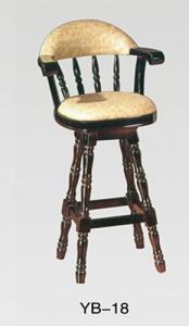 Quality Factory manufacture WOOD seat adjustable swivel bar chair (YB-18) wholesale