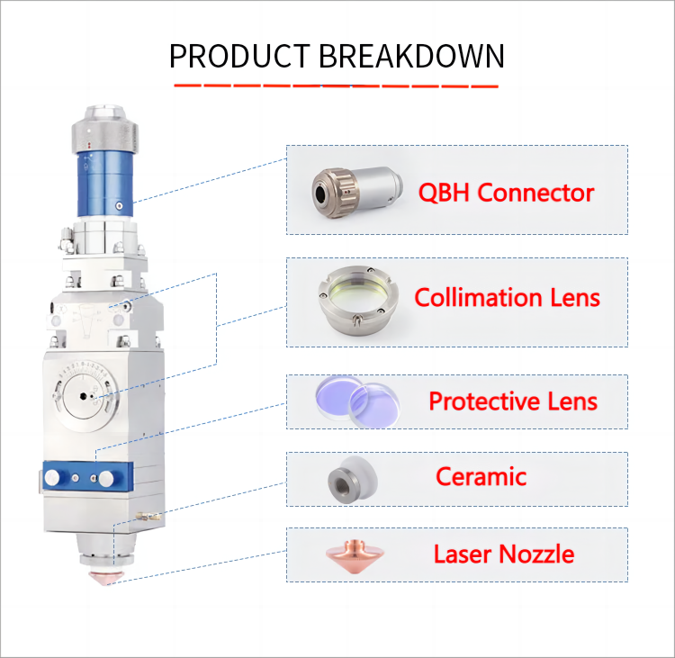Single Double Layer Fiber Laser Nozzle For Precitec Raytools Cutting Machine