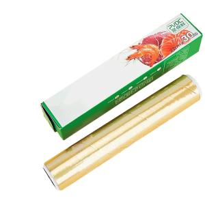 Quality Fresh Safe Transparent PVDC Food Wrap Cling Film Roll For Vegetable Customized wholesale