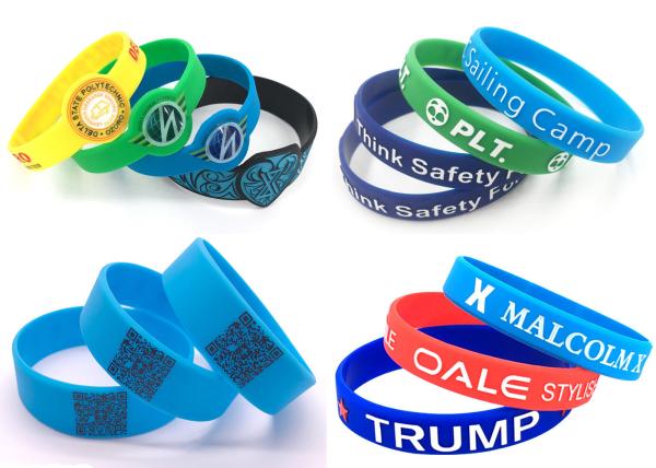Hand Strap Luminous Silicone bracelet wrist Rubber Monochrome Printing strap