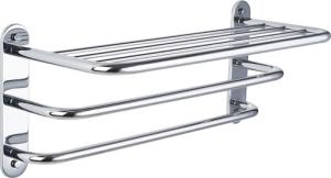 Quality Wall Mounted Towel Rack Stainless Steel Effortless Bathroom Organization Modern Bath Shelf Holder wholesale
