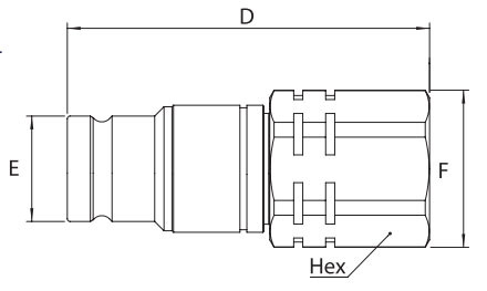 Food And Beverage 0.25'' Stainless Steel Quick Coupling