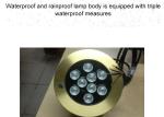 Brass Pool Fountain Accessories 9W Led Underwater Lights