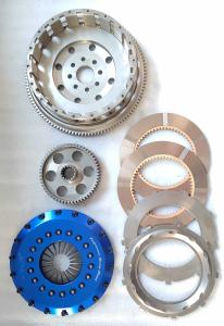 Quality Twin Disc Racing Clutch Kits Fit Toyota 1JZ 24T Dark Blue 215mm Friction Plate wholesale