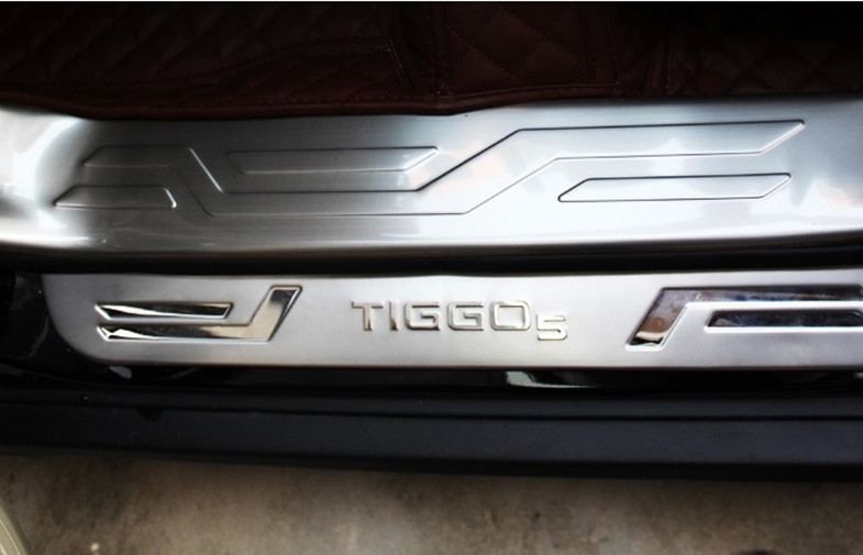 Auto Accessories Illuminated Door Sills CHERY Tiggo5 Side Door Sills Scuff Plate Trade