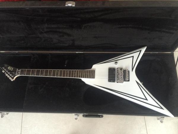 6 strings LTD flying V model electric guitar floyd rose bridge rosewood