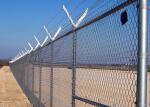 PVC Galvanized Chain Link Fence 100x100mm for Driveway