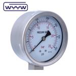 Customizable Stainless Steel Bourton Tube Gauge Filled with Liquid Pressure
