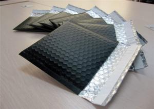 Quality PET Black Bubble Lined Envelopes , 6x10 Bubble Mailers Size 0 Impact Strength wholesale