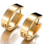 Hot Sale Men Piercing Jewelry Punk Style Stainless Steel Hoop Huggie Earrings