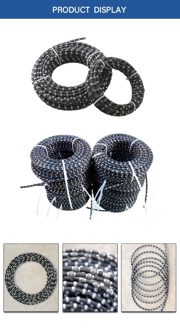 10.5mm Hydraulic Wall Concrete Cutting Diamond Wire Saw Long Service Life