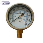 4 Inch Bottom 1/2" Bsp Glycerine Silicone Filled Pressure Gauge 1.6% Accuracy