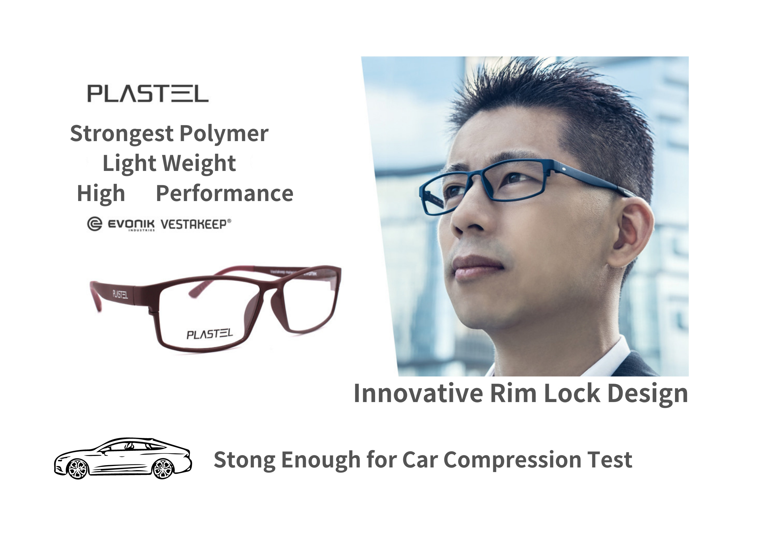 High Performance Comfortable Lightweight Eye Glasses Ultra Light Eyeglasses