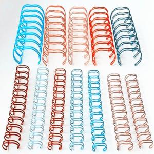 Quality 60 Sheets 5/16'' Colorful Double Wire O Metal Double Loop Wire wholesale
