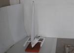Sail Catamaran Ship Model , Wooden Boat Models For Club Decoration