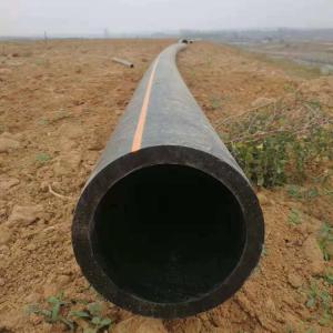 Quality ISO 4427 PE 100 Orange Hdpe Gas Line , Hdpe Plastic Pipe For Water Supply wholesale