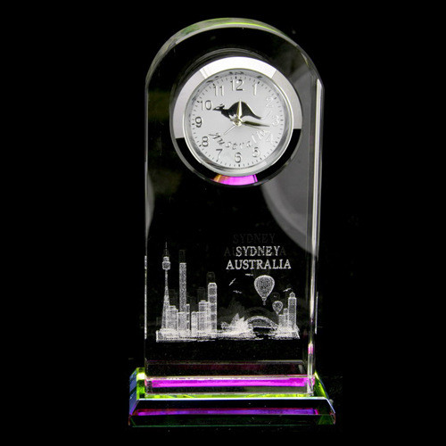 Fancy crystal watches desk watch size shape and logo are custiomized