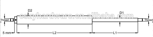 gas spring damper with force adjustment release valve