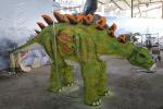 Green Attractive Realistic Dino Costume High Durability For Party Entertainment