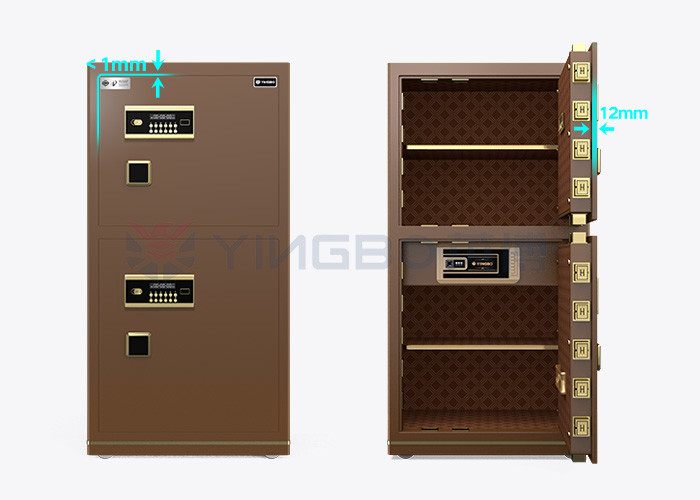 Double Door Electronic Lock Office Safe Box Dual Alarm YB/N7-120D