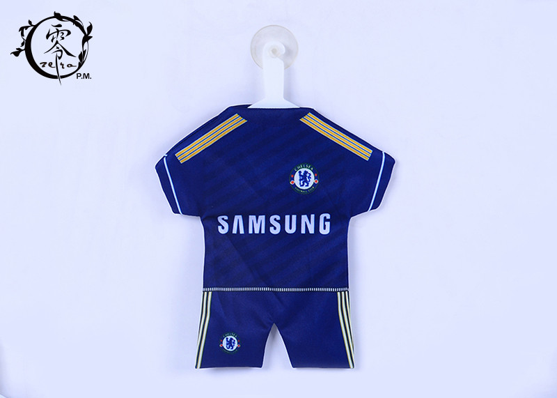 Soccer Fans Car Decoration Items Window Mini Jersey With Sucker Hanger Promotion Gifts