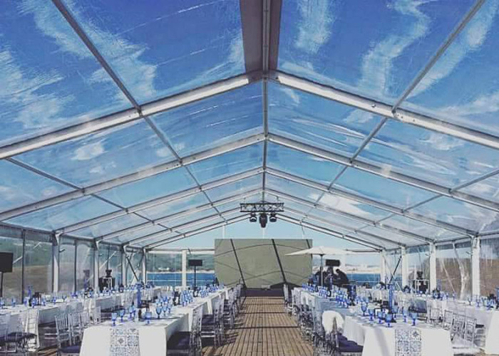 PVC Fabric Aluminium 25m Transparent Marquee Tent
