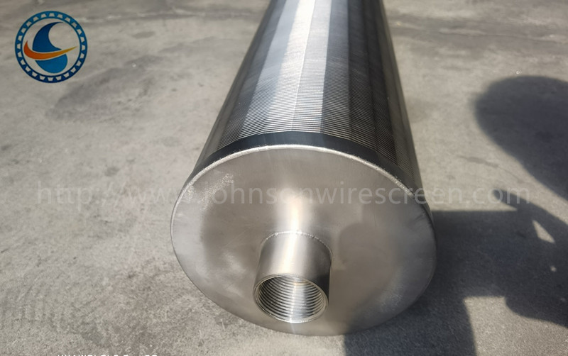 200um Slot Wedge Wire Screen Filter Tube Stainless Steel 304 With Flange
