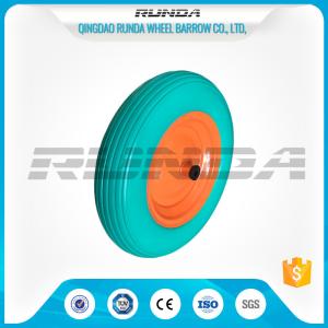 Quality Enviromental Materials PU Foam Wheel , TUV Polyurethane Wheels With Bearings wholesale