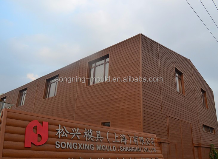 140mm*22mm Co-extrusion 3d Plastic Wall Panels for Outdoor Building PVC Wall Cladding