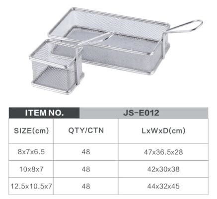 Premium stainless steel wire mesh french fries preserve strainer small deep frying basket