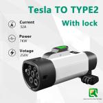 NACS 7KW 32A Tesla EV Charging Adapter Type2 Inlet for European/type2 Cars
