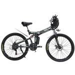 21 Speed Electric Folding Bike Lightweight ， MX300 Lithium Battery Ebike Fat 26