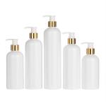 OEM Cosmetic Lotion Bottle , Reusable Gold Pump Bottle For Thick Cream