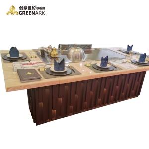 Quality Stainless Steel 304 BBQ Teppanyaki Grill Table Electric / Gas Smokeless wholesale