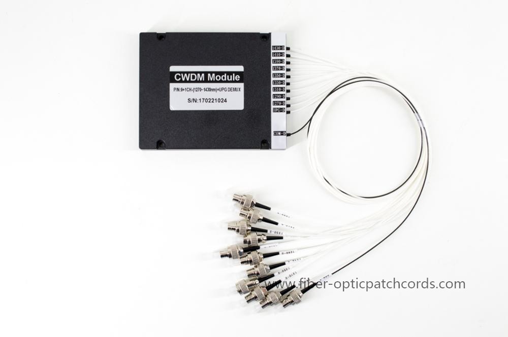 CWDM Optical Fiber Plc Splitter With ABS Package 2/4/8/16 Channel Mux / Demux
